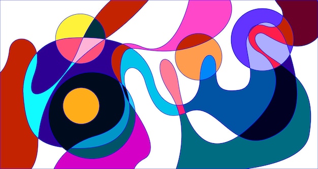 vector colorful abstract psychedelic liquid and fluid background pattern