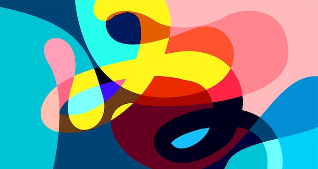 vector colorful abstract psychedelic liquid and fluid background pattern