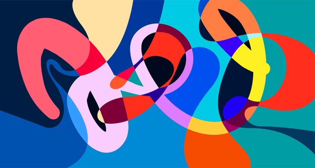 vector colorful abstract psychedelic liquid and fluid background pattern