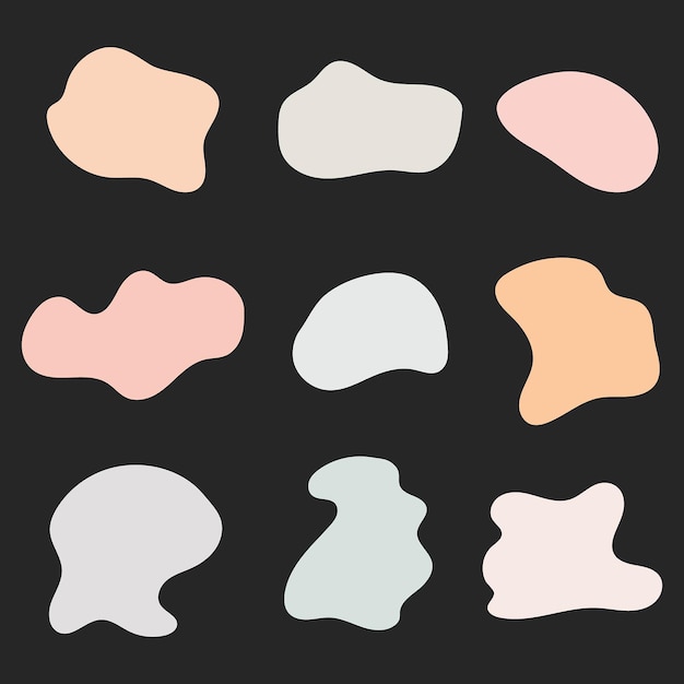 Vector colorful abstract shapes