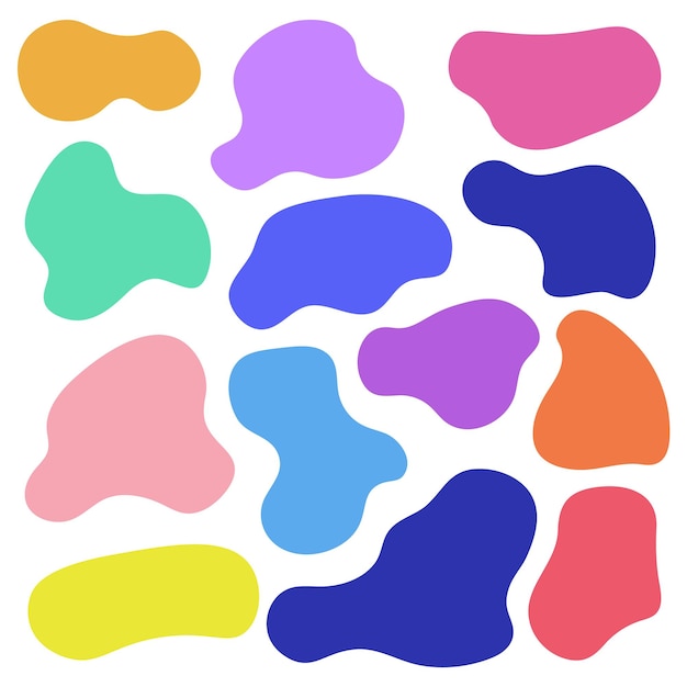 vector colorful abstract shapes