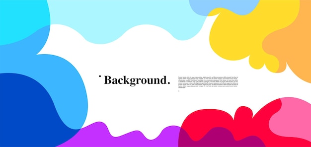 Vector Colorful Fluid and Liquid Abstract Background