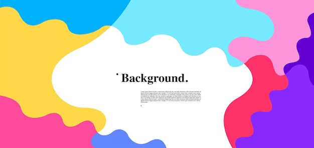 Vector Colorful Fluid and Liquid Abstract Background