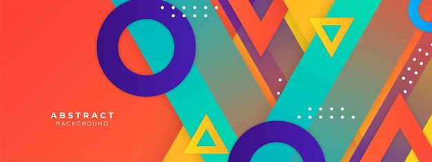 vector colorful geometric shapes mosaic background