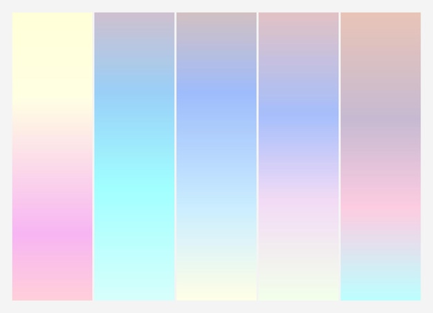 Vector colorful gradient collection vector vibrant colorful gradients swatches set