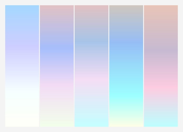 Vector colorful gradient collectionVector vibrant colorful gradients swatches set