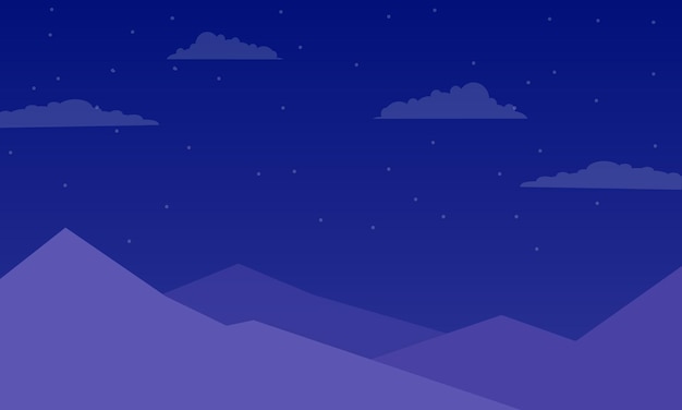 Vector colorful mars background with flat design