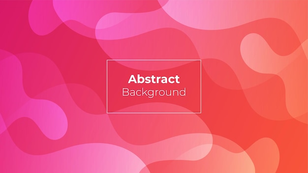 Vector colorful orange and pink gradient background fluid banner template