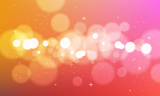 Vector colourful bokeh effect background