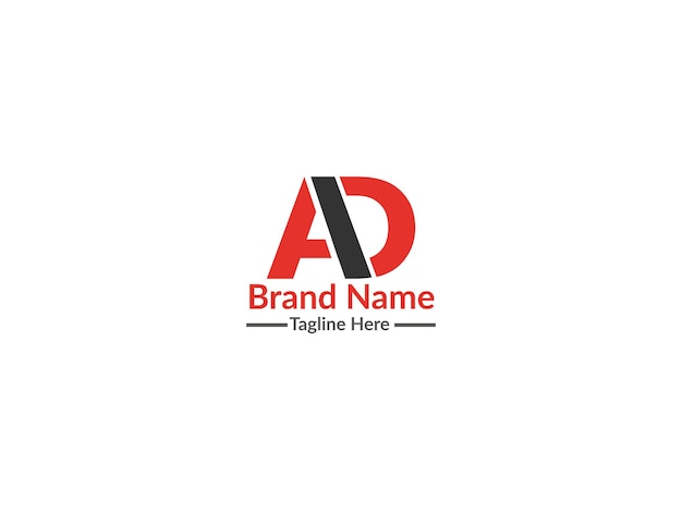 vector creative ad letter logo design initial letter da logo