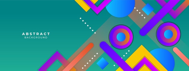 Vector creative colorful abstract geometric shapes
