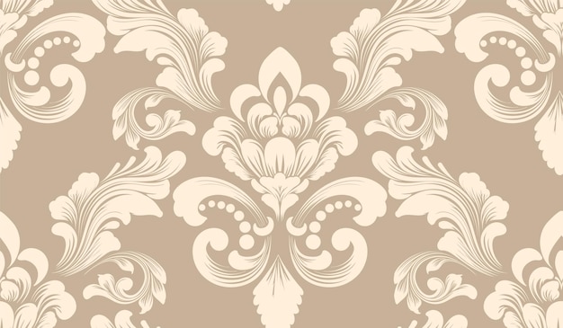 vector damask seamless pattern element