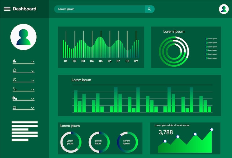vector dashboard user panel template vactor ui ux elements vactor analytics