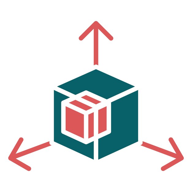 Vector Design 3d Modeling Icon Style