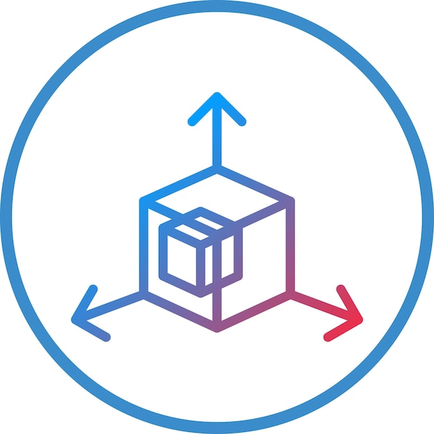 Vector Design 3d Modeling Icon Style
