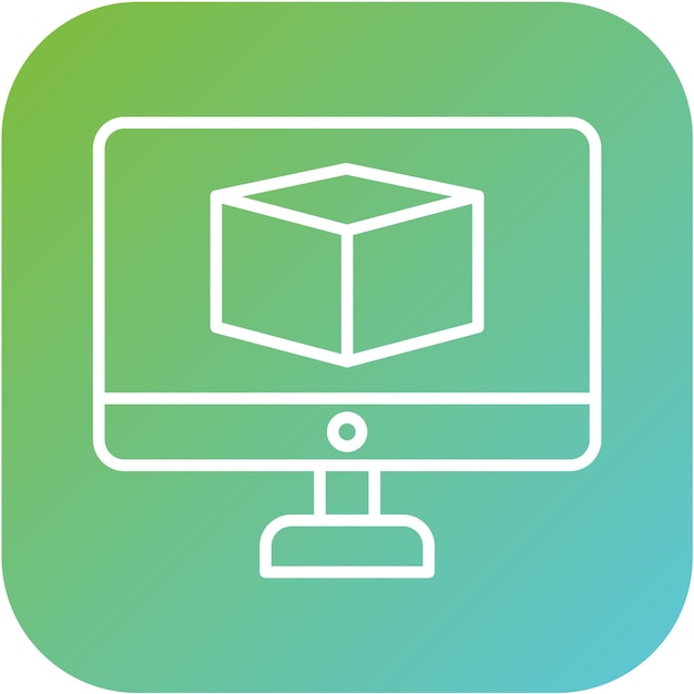 vector design 3d modeling icon style
