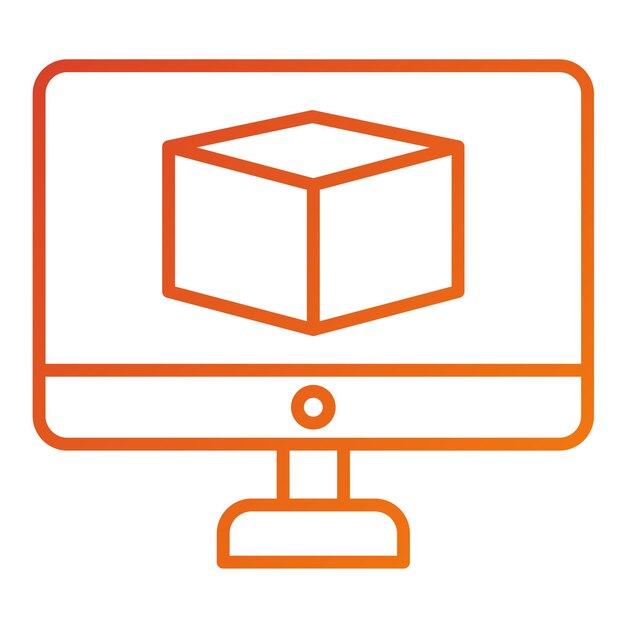 vector design 3d modeling icon style