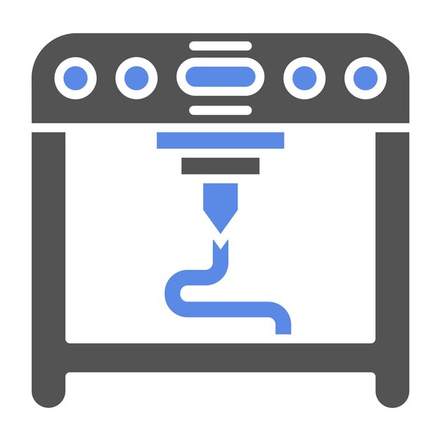 Vector Design 3D Printing Icon Style