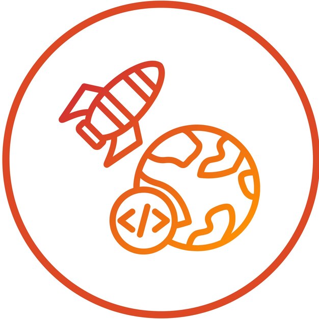 Vector Design Accelerator Program Icon Style