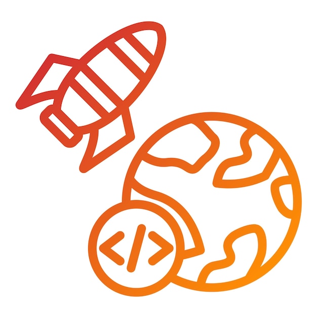 Vector Design Accelerator Program Icon Style