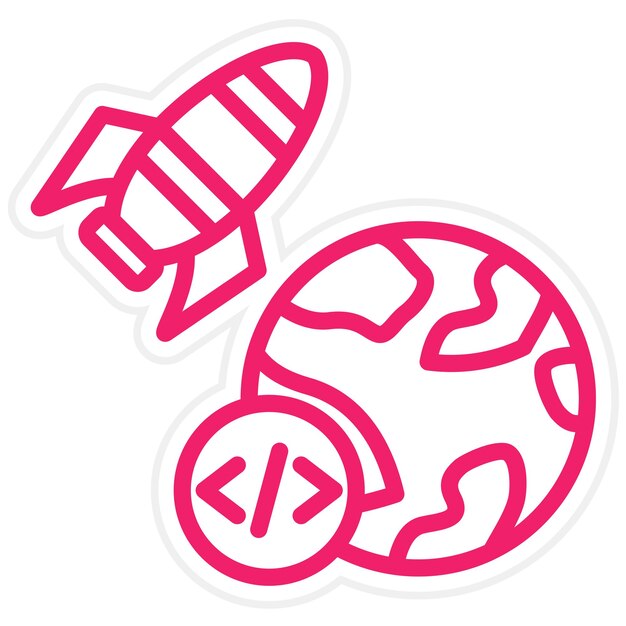 Vector Design Accelerator Program Icon Style