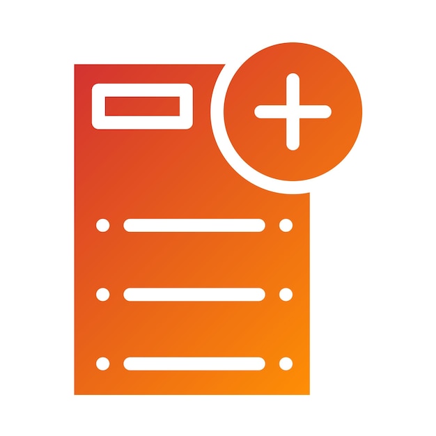 Vector Design Add File Icon Style