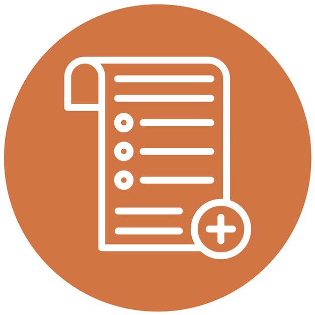 vector design add list icon style