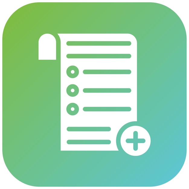 Vector Design Add List Icon Style