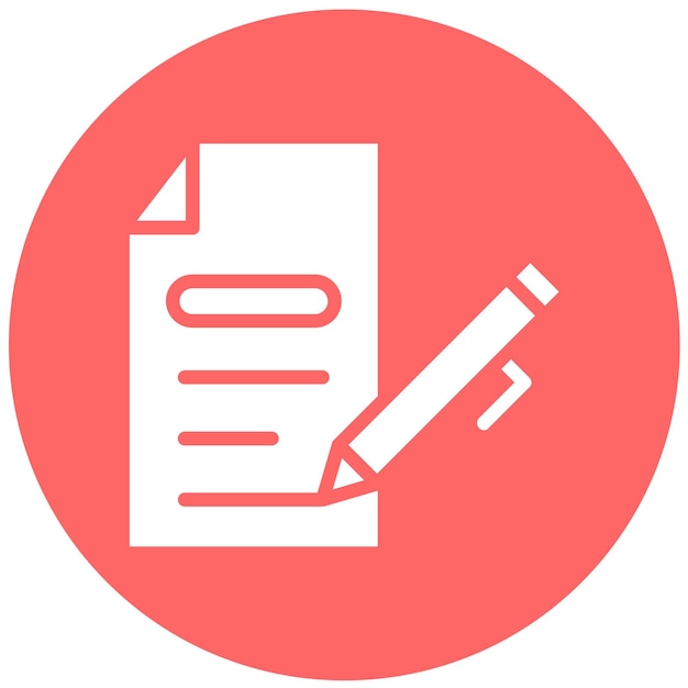 Vector Design Agreement Icon Style