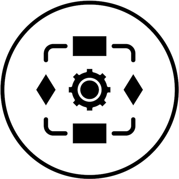 vector design algorithm icon style