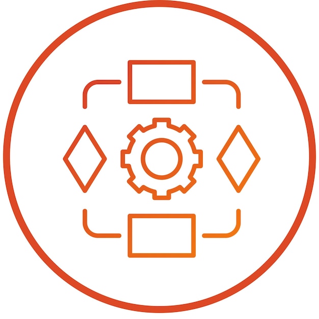 vector design algorithm icon style