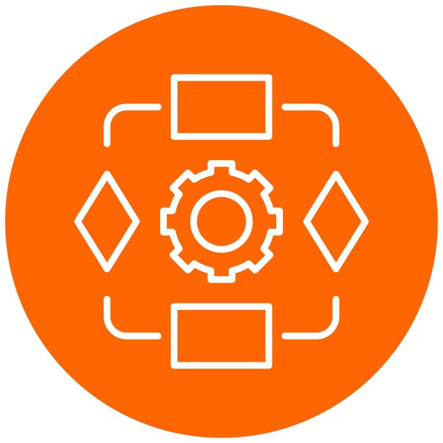 vector design algorithm icon style