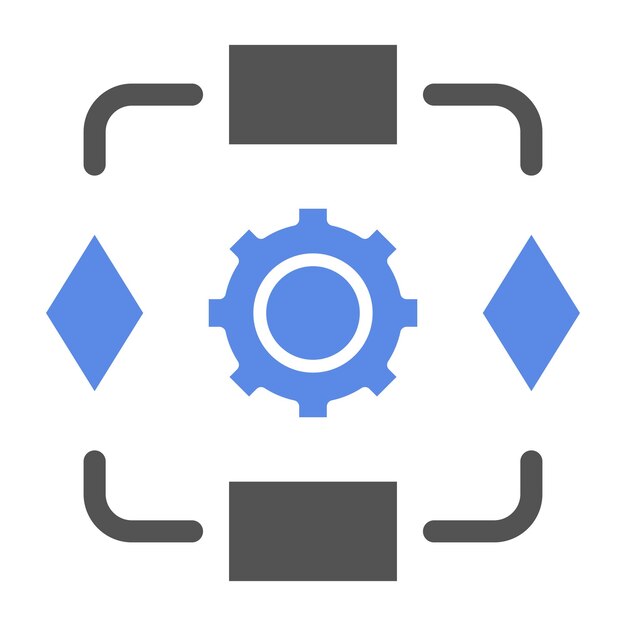 vector design algorithm icon style