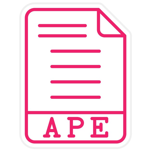 Vector Design APE Icon Style