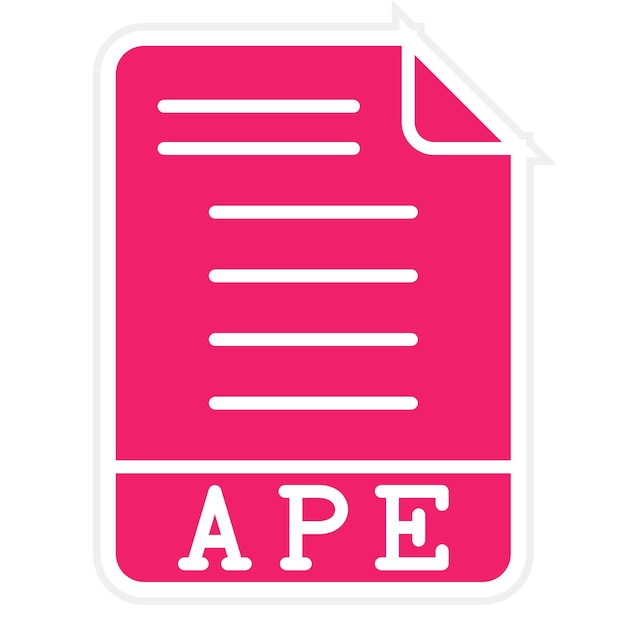 Vector Design APE Icon Style