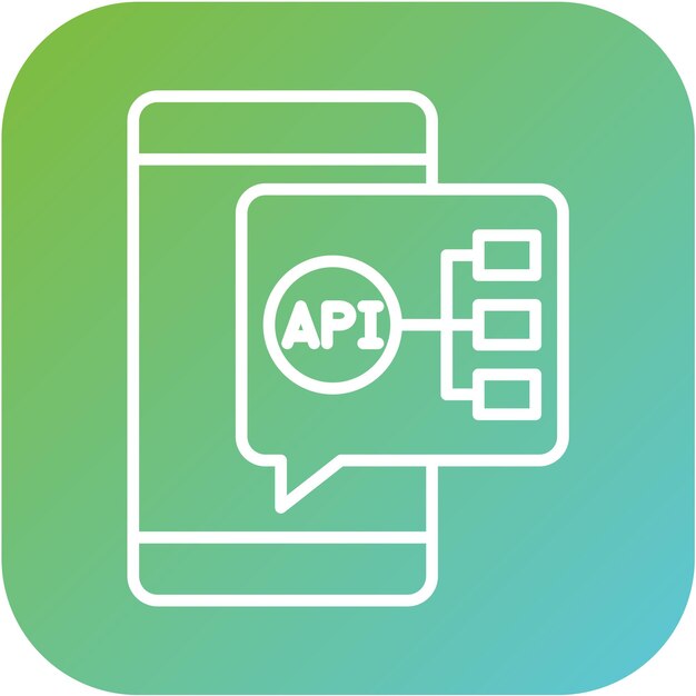 Vector Design Api Integration Icon Style