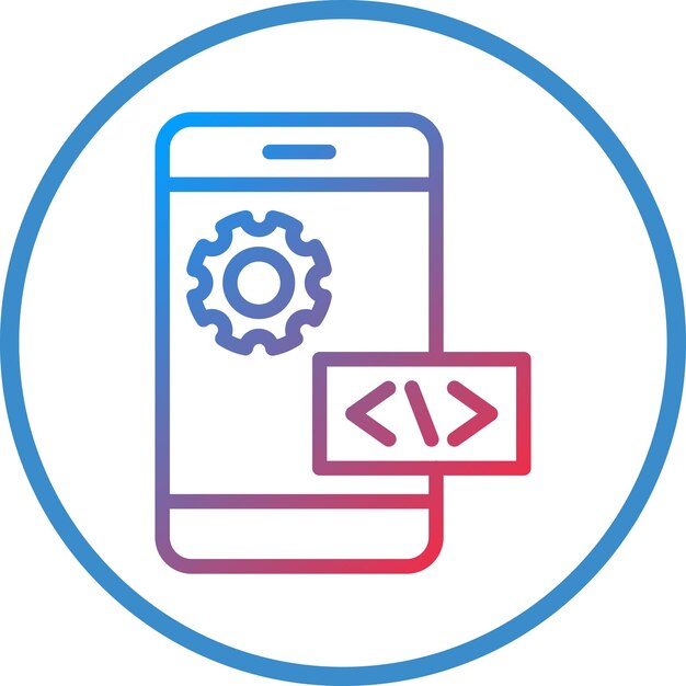vector design app development icon style