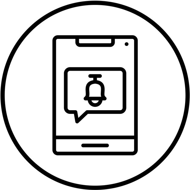 vector design app notifications icon style