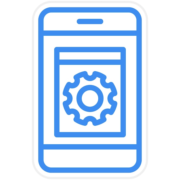 vector design application setting icon style
