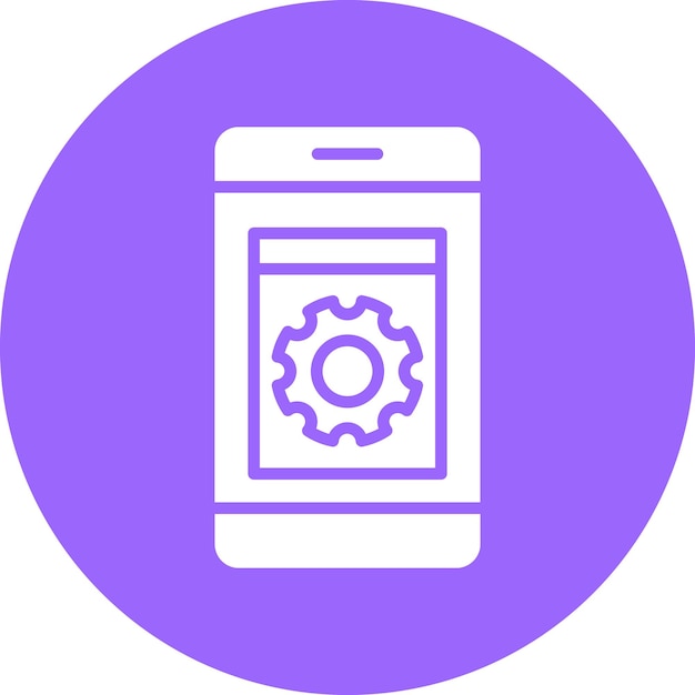 Vector Design Application Setting Icon Style