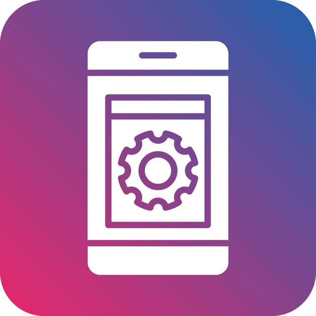 Vector Design Application Setting Icon Style