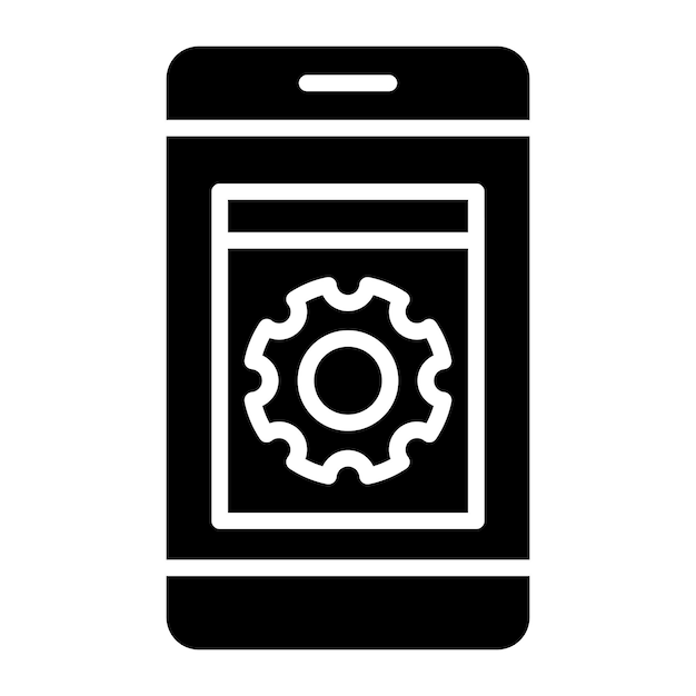 Vector Design Application Setting Icon Style
