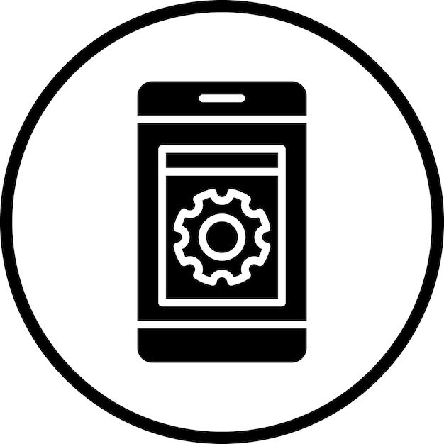Vector Design Application Setting Icon Style