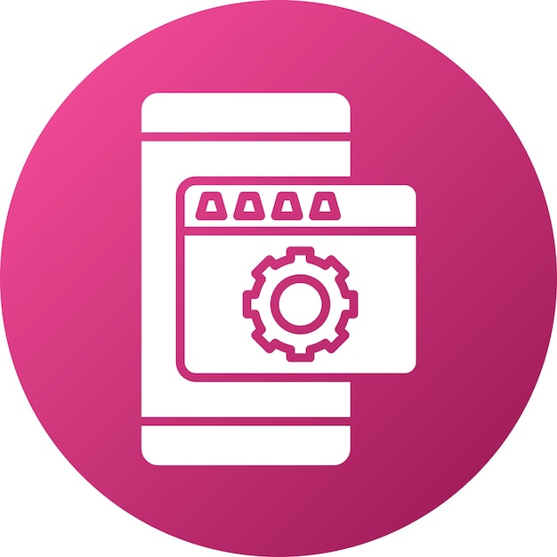 vector design application setting icon style