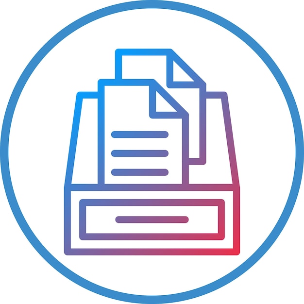 vector design archive icon style