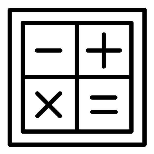 vector design arithmetic icon style