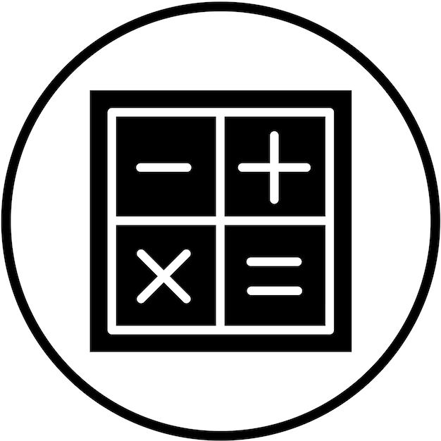 vector design arithmetic icon style