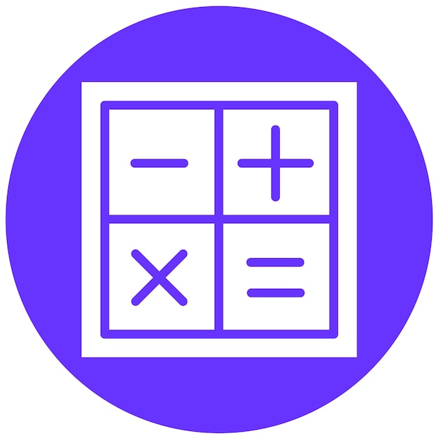 Vector Design Arithmetic Icon Style