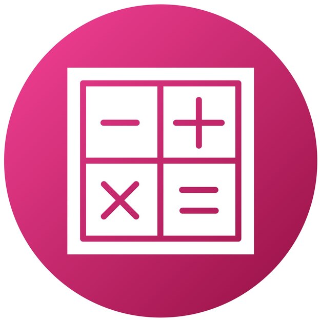 Vector Design Arithmetic Icon Style