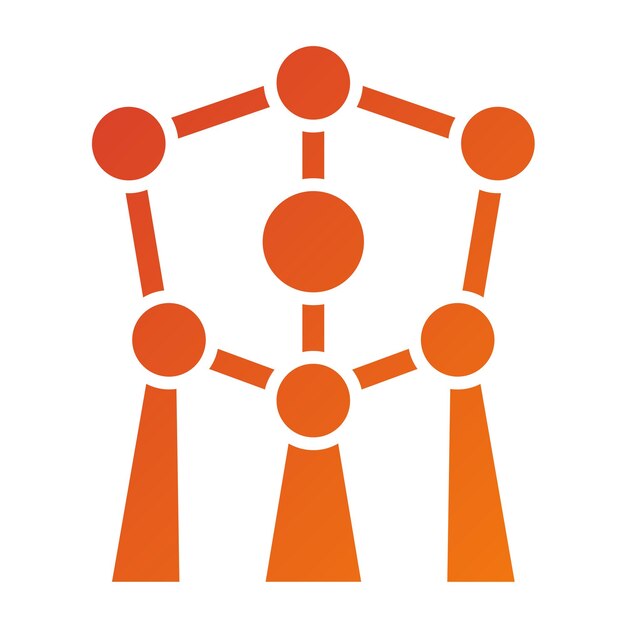 Vector Design Atomium Icon Style